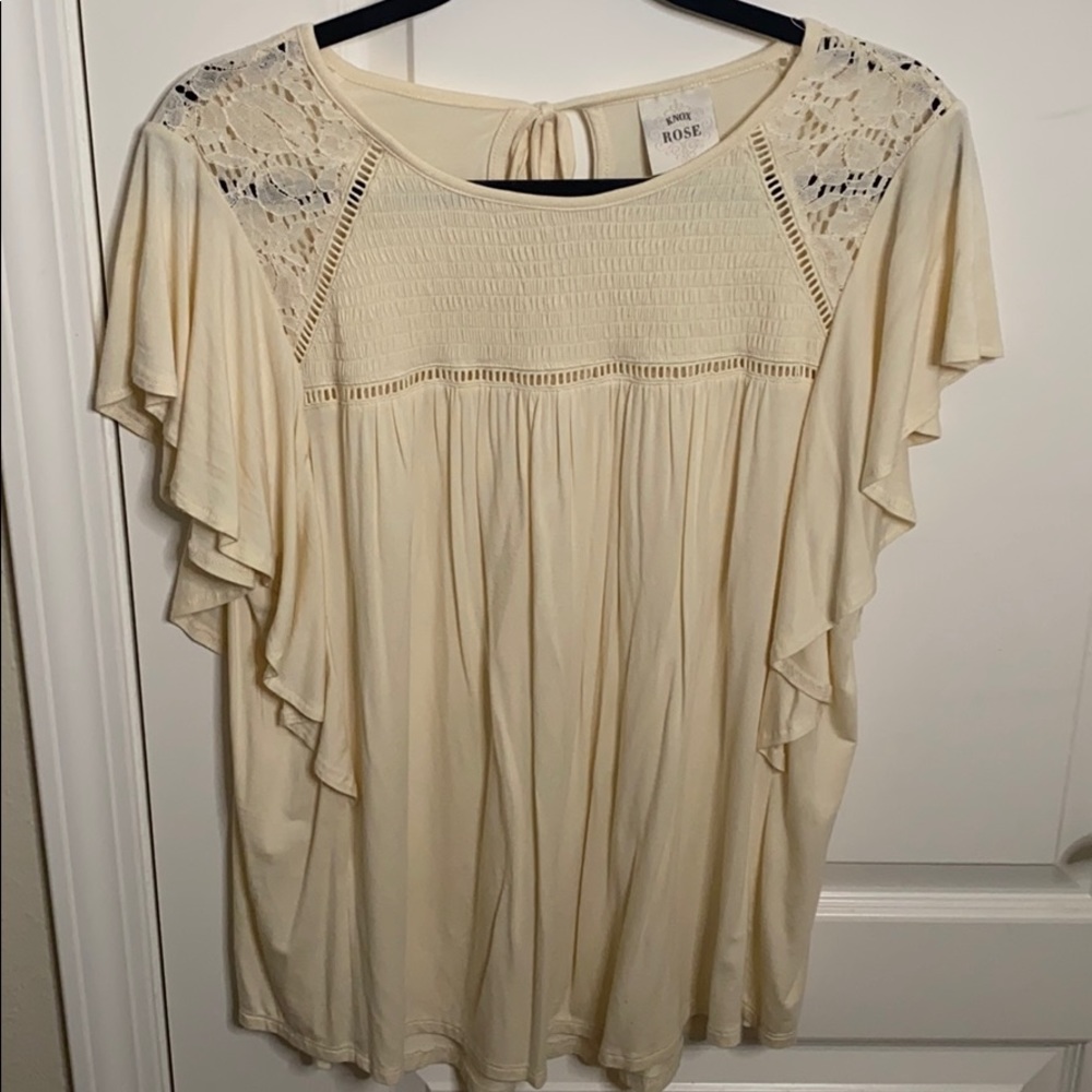 Cream colored top